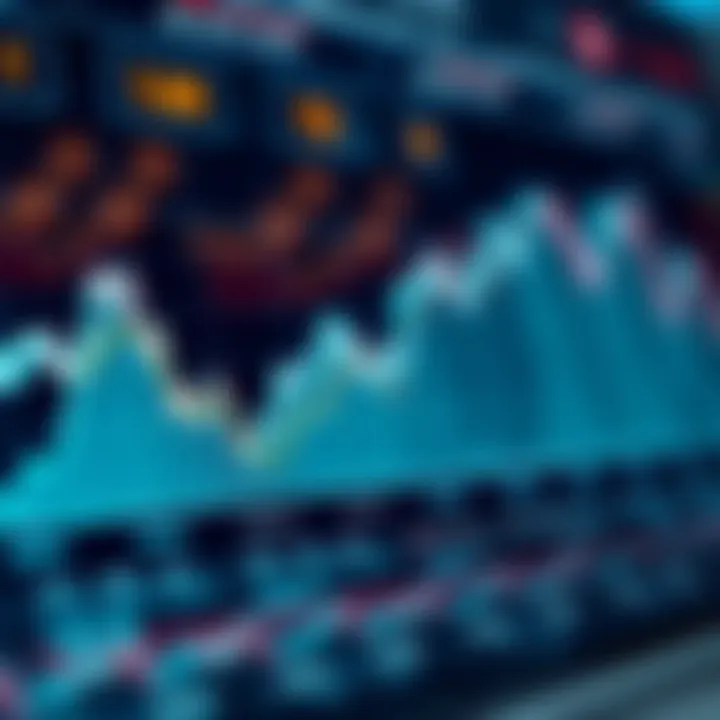 Graph showing cryptocurrency market trends