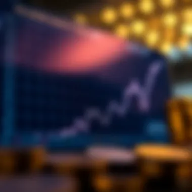 Impact of Legal Issues on Cryptocurrency Values Chart depicting the rise and fall of cryptocurrency values related to Coinbase's legal battles