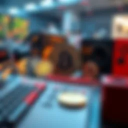 Visual representation of popular gaming cryptocurrencies