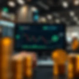 Cryptocurrency trading interface on Coinbase