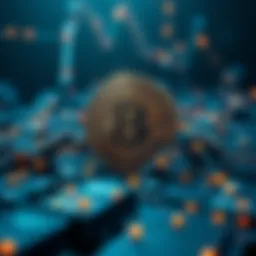 Visual representation of blockchain architecture