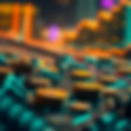Visual representation of cryptocurrency market cap trends