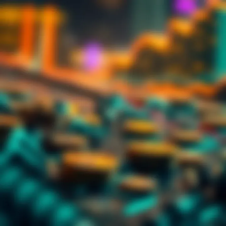 Visual representation of cryptocurrency market cap trends
