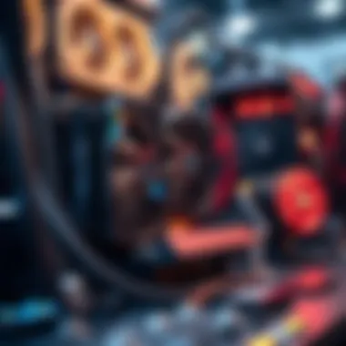 GPU Configuration for Optimal Mining Performance Detailed view of a powerful GPU setup for cryptocurrency mining