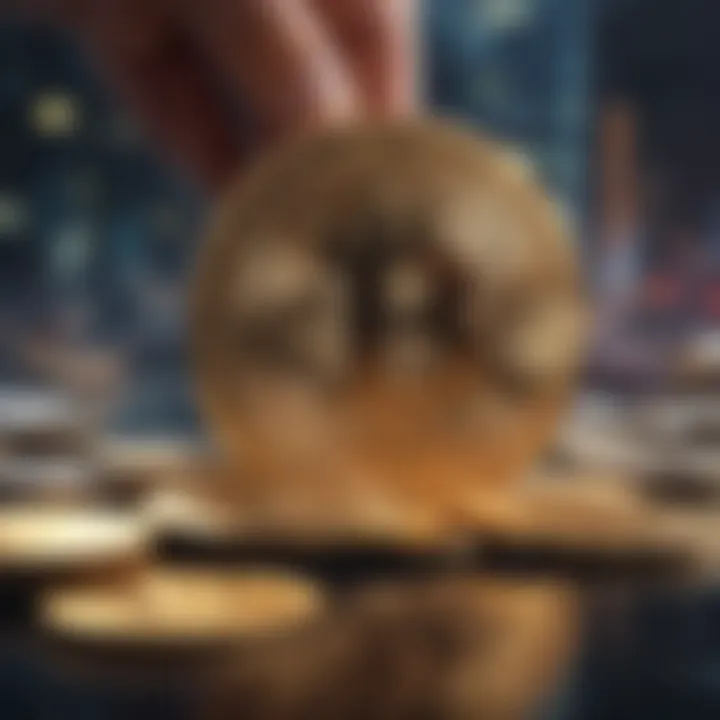 Visual representation of cryptocurrency trading scenarios