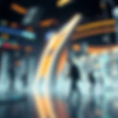 Future of Cryptocurrency Adoption A futuristic depiction of cryptocurrency adoption