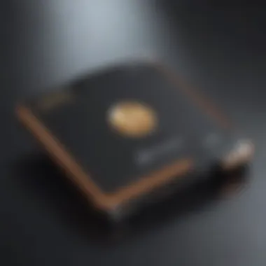 Close-up view of a Bluetooth crypto wallet device showcasing its sleek design