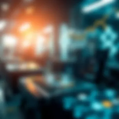 The Evolution of Financial Technologies Abstract representation of digital finance transformation