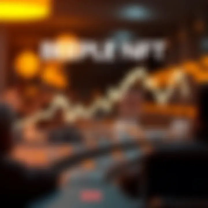 Trading Volume of Beeple NFTs An infographic displaying the trading volume of Beeple NFTs over time.