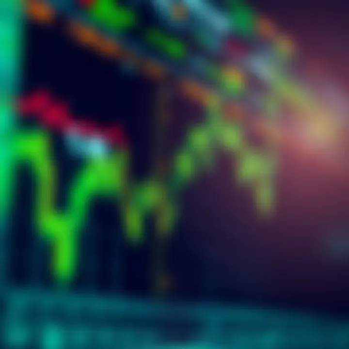 Efficiency Gains in Stock Trading Stock market graph showing efficiency gains through technology