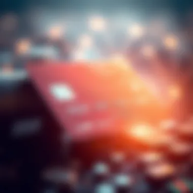 Credit Transactions and Blockchain Visual metaphor for credit transactions enhanced by blockchain
