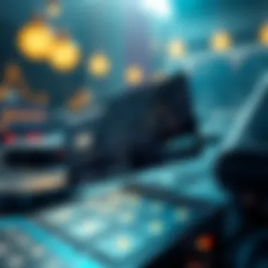 Blockchain Technology in Finance Conceptual representation of blockchain technology in finance