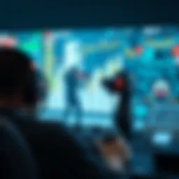 Visual representation of blockchain technology within gaming