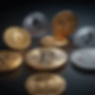 Logos of Promising Cryptocurrencies A visual representation of various cryptocurrencies showcasing their logos and growth potential.