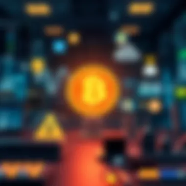Cryptocurrency Applications Overview Illustration of various applications leveraging cryptocurrency technology