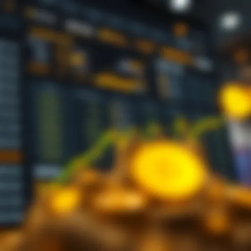 Binance Exchange Interface An overview of Binance exchange interface showcasing new cryptocurrencies