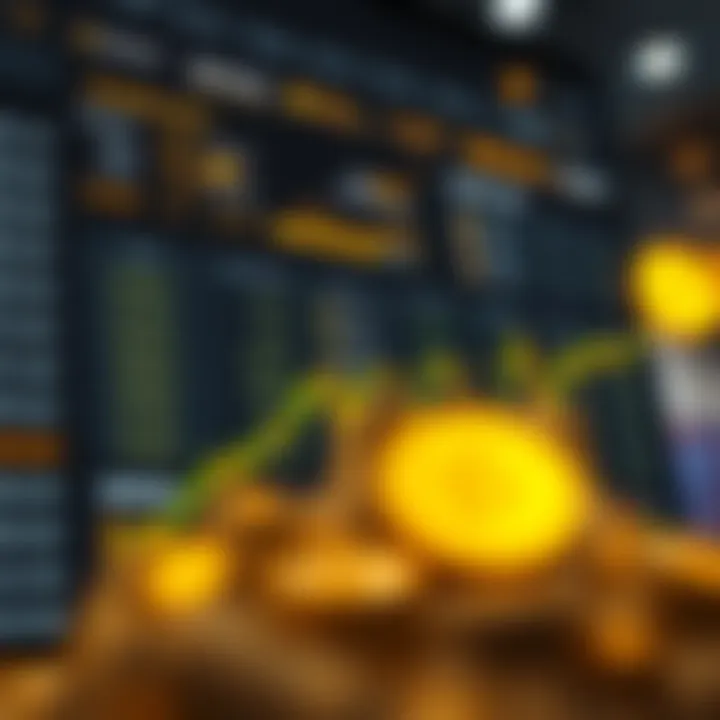 Binance Exchange Interface An overview of Binance exchange interface showcasing new cryptocurrencies