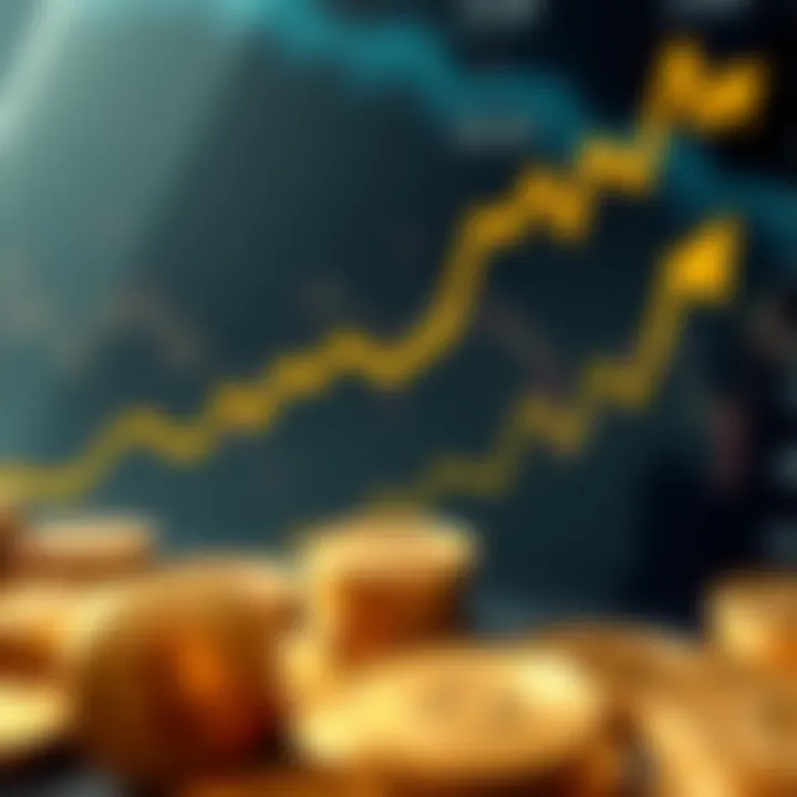 Growth of New Cryptocurrencies Chart depicting the rise of new coin values over time