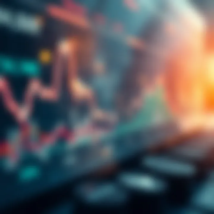 Cryptocurrency Market Trends Graph showcasing cryptocurrency market trends and profitability