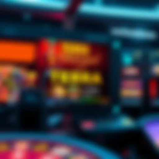 Terra Casino's Innovative Gaming Interface A captivating view of Terra Casino's virtual gaming interface showcasing unique features.