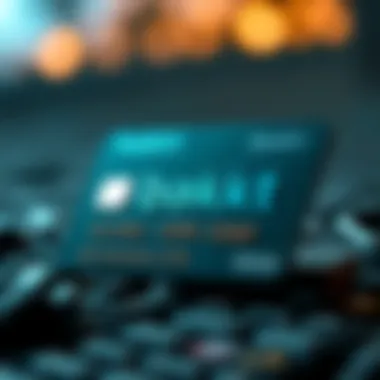 Detailed view of the Bakkt credit card showcasing its unique features