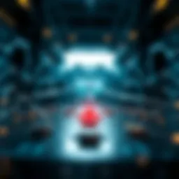 Visual representation of peer-to-peer network architecture