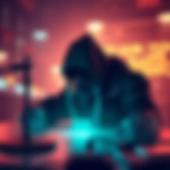 Challenges of Digital Privacy Conceptual art depicting digital privacy challenges in modern society