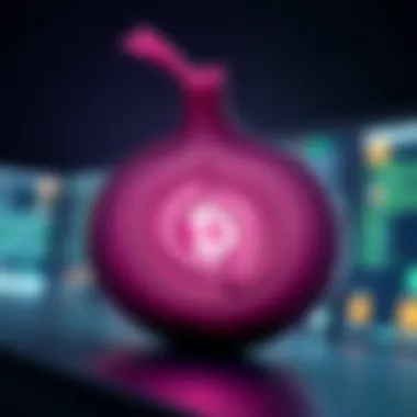 Unique Features of the Onion Browser Graphic representation of unique features that differentiate the Onion Browser