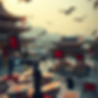 Geopolitical Ramifications of the Yuan in Cryptocurrency Visual metaphor depicting the geopolitical implications of the yuan cryptocurrency