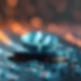 Conceptual representation of genesis technology in cryptocurrency