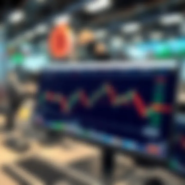 Navigating Cryptocurrency Exchanges Close-up of a computer screen displaying a cryptocurrency exchange platform