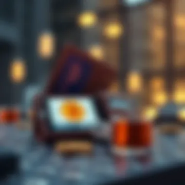 Utilizing a Digital Wallet for Transactions Digital wallet displaying Bitcoin balance