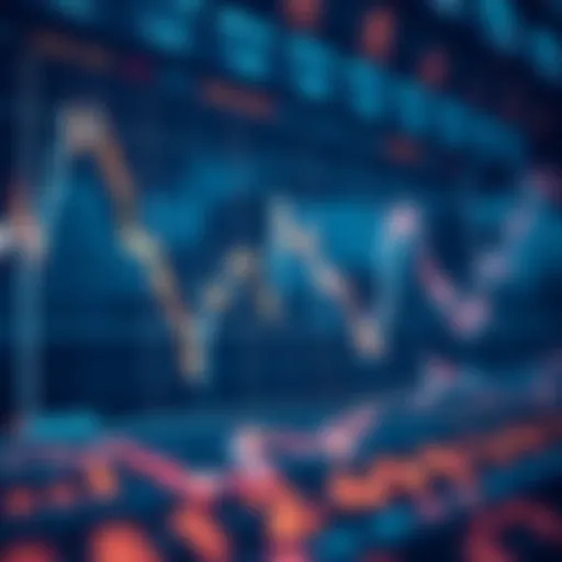 Graph showcasing cryptocurrency market trends