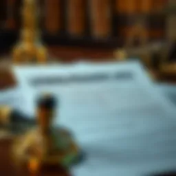 Illustration of legal documents and disclaimers