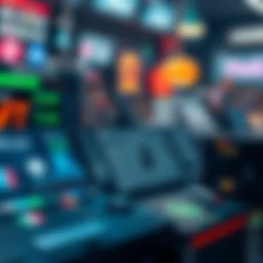 Diverse Platforms for NFT Transactions Visual showcasing various NFT platforms