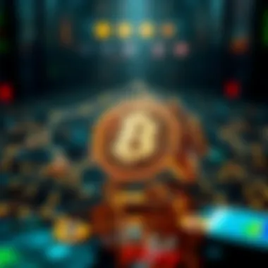 Illustration of blockchain technology powering Shapeshift Token