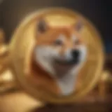 A visual representation of the Shiba Inu cryptocurrency logo