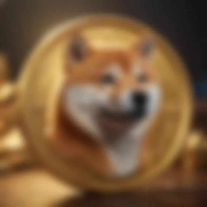 A visual representation of the Shiba Inu cryptocurrency logo