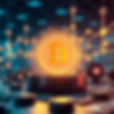 Innovative Digital Finance Technology Innovative technology symbols illustrating advancements in digital finance