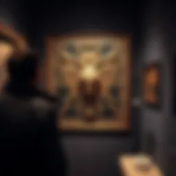 Damian Hirst showcasing his NFT artwork