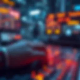 A futuristic representation of digital currency transactions