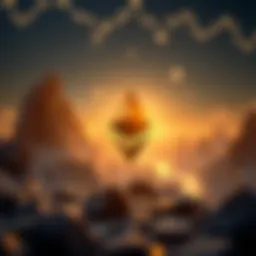 Ethereum cryptocurrency symbol with digital background