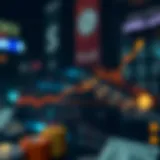 Graph illustrating exchange rate trends between US dollars and Indonesian rupiah