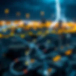 Visual representation of Lightning Network transactions