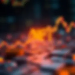 Abstract representation of NFT stocks and blockchain technology