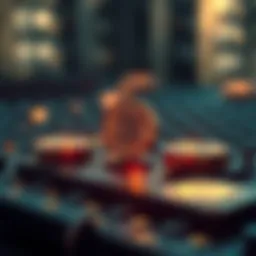 Conceptual illustration of smart contract mechanics in blockchain