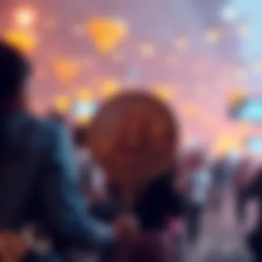 Community Engagement in Crypto Illustration depicting community engagement in cryptocurrency