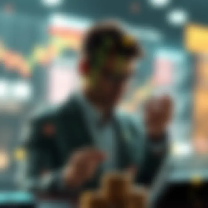 Investor Decision-Making Abstract visualization of investor decision-making