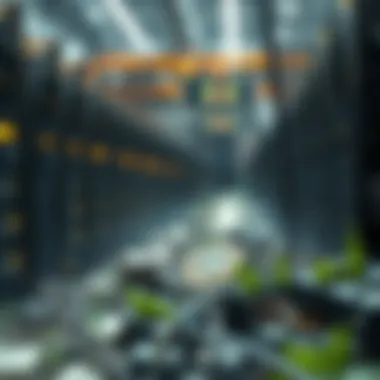 Environmental Impact of Crypto Mining Visual representation of environmental impact from crypto mining