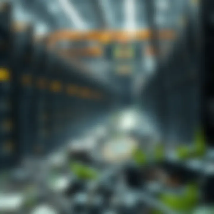 Environmental Impact of Crypto Mining Visual representation of environmental impact from crypto mining